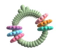 Anillos masticables para cachorros, juguete para masticar perros | Anillo de goma para dentición para razas medianas y grandes, masticadores agresivos