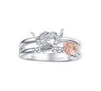 Anillos Maternales para todas las Mujeres - Lindos Accesorios en Joyería y - Anillos Divertidos Vacunos Para Hija | Para Los Cumpleaños, San Valentín, , Ocasiones Especiales, Agradecimiento Y La Conme
