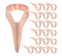 Anillos Metálicos para Separar el Cabello 20 Piezas para Peinados | Accesorio Retro y Estiloso, Agarre Cómodo y Uso Preciso, para Cosplay y Fiesta Navideña