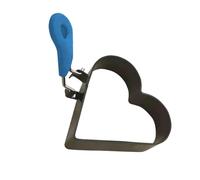 Anillos multiusos para huevos de corazón grandes con agarre resistente a quemaduras para un manejo seguro mientras se preparan sándwiches de desayuno Anillos antiadherentes para huevos