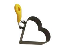 Anillos multiusos para huevos de corazón grandes con agarre resistente a quemaduras para un manejo seguro mientras se preparan sándwiches de desayuno Anillos antiadherentes para huevos
