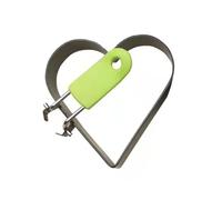 Anillos multiusos para huevos de corazón grandes con agarre resistente a quemaduras para un manejo seguro mientras se preparan sándwiches de desayuno Anillos antiadherentes para huevos