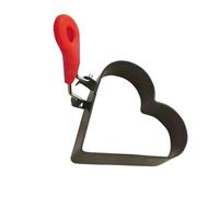 Anillos multiusos para huevos de corazón grandes con agarre resistente a quemaduras para un manejo seguro mientras se preparan sándwiches de desayuno Anillos antiadherentes para huevos