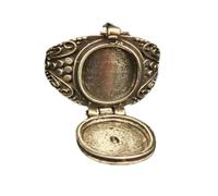 Anillos nepaleses Ghau Box hechos a mano de aleación que simbolizan la protección y la buena fortuna para los entusiastas de la moda, ideas de regalo espiritual