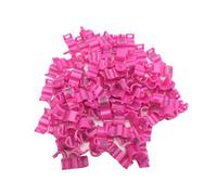 Anillos numerados for patas,anillo for de pájaros,100 anillos for 2,7 mm/3 mm/4,5 mm/5 mm, for pájaro, paloma, loro, pequeño con clip for(Pink,3mm)