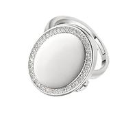 Anillos ovalados únicos con compartimento oculto para apertura ajustable del tesoro, materiales de cobre, anillos de apertura ovalados, One Size, como se describe, como se describe