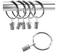 Anillos para Cortina De Ducha 10/30 Uds Anillos de Cortina Clips multifuncionales Perchas duraderas Hebillas Soporte for Cables Clip de baño for el hogar(Antique Brass-25mm,20PCS)