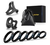 Anillos para el Pene 8 Tamaños Silicona Anillo Pene Masculino Juguetes Sexuales Hombre Juguetes Eróticos Para Hombre Sexuales Juguetes Eróticos Para Pareja Sexuales Adultos Potenciador Erección