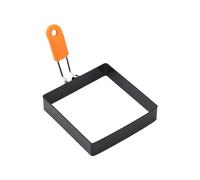 Anillos para freír huevos, molde de huevo cuadrado | Moldes de huevos para freír | Anillos de huevo para freír huevos, anillo cuadrado para moldes de huevos con mango de silicona, anillos de huevo de