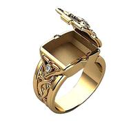 Anillos para hombre de plata 925 ajustable de lujo para hombre, anillo único punk joyas regalo de Halloween