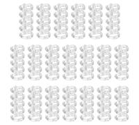 Anillos para libros de oficina, Carpeta de anillas, 100 unidades, 5, lomos encuadernación, plástico redondas for hojas sueltas, carpeta, material oficina(White)