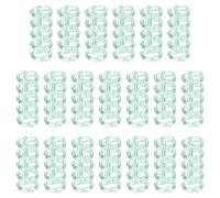 Anillos para libros de oficina, Carpeta de anillas, 100 unidades, 5, lomos encuadernación, plástico redondas for hojas sueltas, carpeta, material oficina(Light Green)