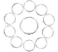 Anillos para libros de oficina, Ring Binder 200pcs Rings Metal Loose Leaf Book Binding Combs Spines Paper Index Card Holder Flash Cards Office Supplies