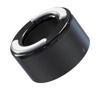 TheraFace PRO | Dispositivo 6 en 1 para el cuidado facial - Masaje con terapia percusiva - Microcorrientes - Luz LED roja y azul - De Therabody (Negro - Anillos Frios y Calientes)