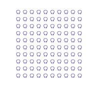 Anillos para patas de palomas, 100 unidades de plástico de 8 mm, coloridos, ligeros, reutilizables, anillos para patas de aves de corral para marcado y seguimiento de palomas (Violeta)