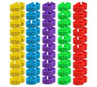 Anillos Para Patas De Pollo - Bandas Para Patas De Pollo | Bandas Para Aves De Corral, 16 Mm, 50/100 Piezas (1) Identificación Colorida, 5 Colores | Accesorio De Cría Y Manejo De Gallos De Ganso Y Pat