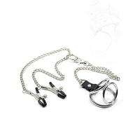 Anillos para pene Abrazaderas para pezones Abrazaderas para senos Jaula para pene Bondage de metal Anillo para testículos Anillo para pene Retraso Restricciones Anillo para(S B)
