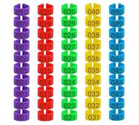 Anillos para Piernas de Pollo Anillo for patas de pollo, pavo y codorniz, 1,6 cm, 01-50 , fácil instalar quitar manualmente, for aves corral, 50 unidades para Aves, Loros, Palomas