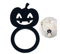 Anillos para Servilleta De Halloween,Portaservilletas con Motivo De Calabaza | Decoración Espeluznante Acrílico para Mantel Fiesta Hogar Restaurante
