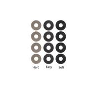 Anillos para Thumbstick Compatibles con Mando Sony PS5 DualSense, 12 Unidades, 3 Niveles de Dureza, Control de Agarre Mejorado
