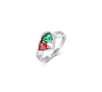 Anillos personalizados con piedras natales y nombre grabado anillos
