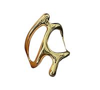 Anillos punk de aleación con dos manos que estrella, anillos góticos con forma de gesto de estrella, anillos de circonita cruzada para Halloween, joyería de mano, corazón, para mujeres y hombres
