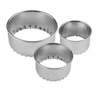 Anillos redondos para cortar pasteles, cortadores de bolas de de acero | Sello de masa profesional, suministros reutilizables para manualidades de alimentos para pastelería