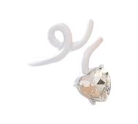 Anillos simples ajustables con apertura de corazón, textura de aleación, adecuados para un aspecto a juego, promesa de pareja, talla única, como se describe, como se describe