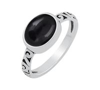 Anillos solitarios de piedras preciosas naturales para mujer, plata de ley 925, forma ovalada, hechos a mano, joyería ligera de moda, perfecta para aniversario de boda y ocasiones especiales, T, Plata
