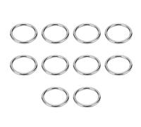 Anillos tóricos de 10 piezas, anillo tórico multifuncional de acero inoxidable 304 de 4x40 mm, anillos redondos soldados para correas, cinturones, bolsos, correa para perros, camping, etc.