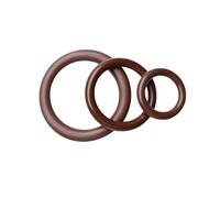 anillos tóricos de goma, Junta tórica de caucho de flúor marrón de 10 Uds., ID 42mm, OD 44mm, diámetro transversal 1mm, utilizada en automóviles e industria(51x53x1mm(10pcs))