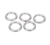 Anillos tóricos redondos de acero inoxidable 304 Anillos tóricos de metal soldados sin costuras y duraderos para navegación, buceo, canotaje, fitness al aire, accesorios para (5 * 20mm)