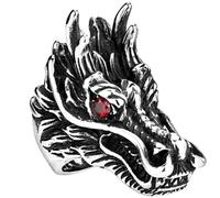 Anillos vintage de acero inoxidable hechos a mano con diseño de animales, accesorios de joyería para hombres y mujeres.