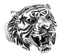 Anillos vintage de acero inoxidable hechos a mano con diseño de animales, accesorios de joyería para hombres y mujeres.