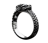 Anillos Vintage Para Hombres, Dragón Hombres,Anillos Creativos De Titanio Negro Joyería Única De Escalas Antiguo, Se référer à la description, Consulte la descripción, Consulte la descripción