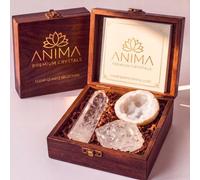 Anima® Set de Cuarzo Transparente para Claridad, Enfoque e Intención