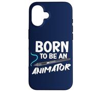 Animación Carrera Sketch Artista Cita Nacido para Ser Un Animador Carcasa para iPhone 16