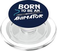 Animación Carrera Sketch Artista Cita Nacido para Ser Un Animador PopSockets PopGrip para MagSafe