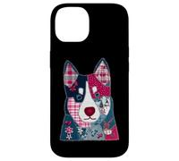Animación navideña de Patchwork Colorido para Perros Carcasa para iPhone 14