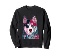 Animación navideña de Patchwork Colorido para Perros Sudadera