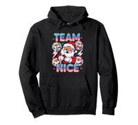 Animación navideña de Team Nice Santa Squad Sudadera con Capucha