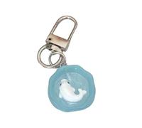 Animación pecera Luz Nocturna Llavero Brillante Resina Llavero Estudiante Pareja Estilo Único Mujeres Miniatura Acuario Accesorios, フリーサイズ