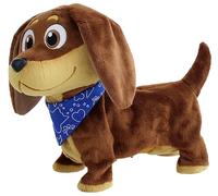 Animagic Diggles, Juguete Electrónico A partir de 2 Años, Interactivo Peluche, Camina, Ladra y Mueve la Cola, Lindo y adorable perro salchicha