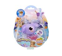 Animagic Let's GLO Capybara Violeta - Animal Electrónico Ideal Desde 4 Años | Flota elástica y brilla en el agua del baño divirtiéndose - experiencia sensorial original - un compañero tierno