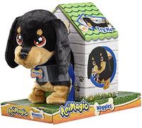 Animagic- Waggles, mi Perrito Salchicha Mascota Que ladra y anda, 3 años o más, Color Negro - marrón, Talla Única (256655)