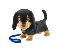 ANIMAGIC Waggles - Peluche Interactivo Perro Salchicha a Partir de 2 Años - Juguete Electrónico Para Niños y Niñas - Camina con Sonido y Movimiento - Ladra y Mueve la Cola - Adorable y Divertido