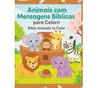 Animais com mensagens bíblicas para colorir
