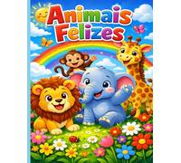Animais feliz: colorir e pintar