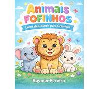 Animais Fofinhos: Livro de colorir para crianças