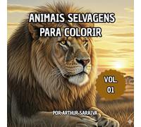 Animais Selvagens: Livro de Colorir